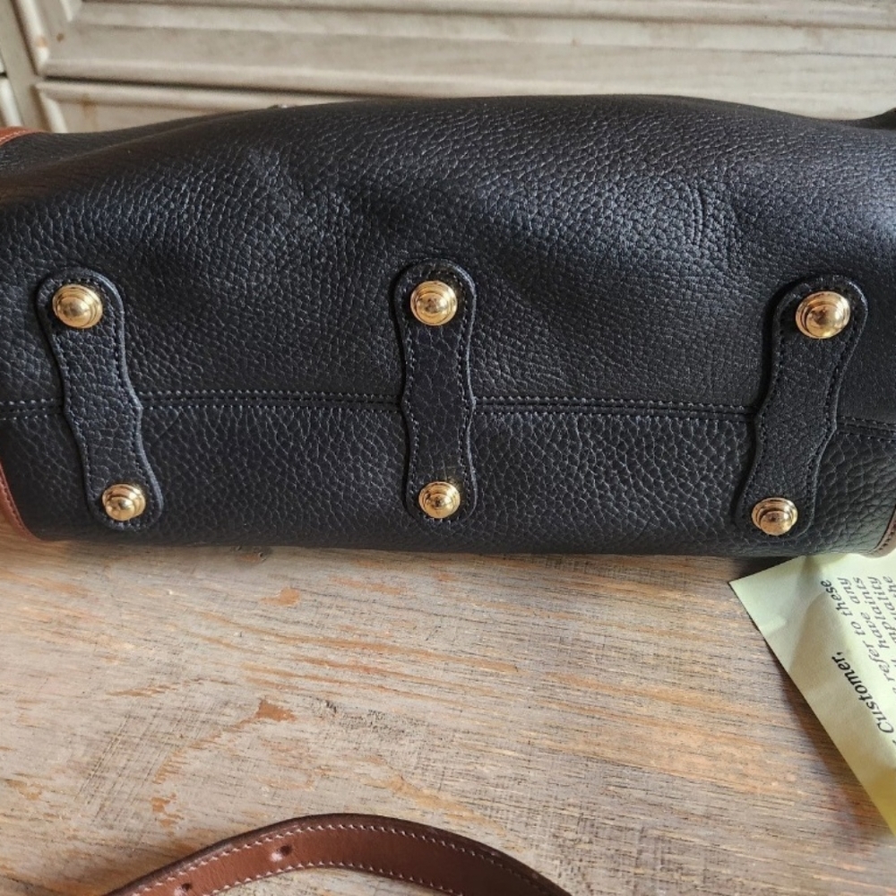 NWT Vintage Dooney & Bourke Black Large Satchel Shoulder Bag - Picture 10 of 12